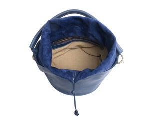 Lelo Drawstring Bucket Bag - Nile Blue