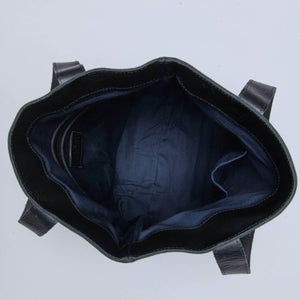 UnoEth Hanna Leather Tote - Black - Handmade in Ethiopia