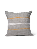 Zoya Cotton Embroidered Pillow Cover- Gray