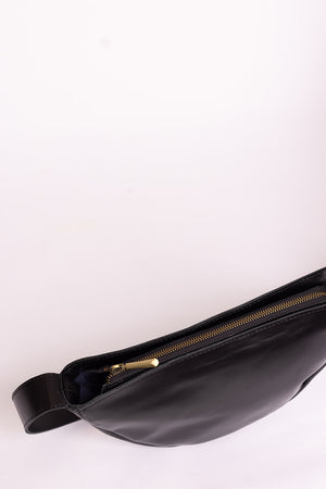 Jima Leather Crossbody - Black