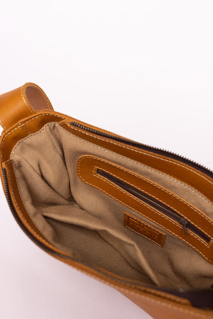 Jima Leather Crossbody - Walnut
