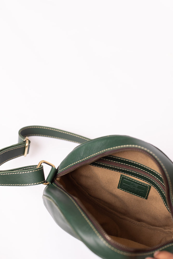 Zuri Circle Bag - Forest Green