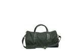 SAMPLE SALE - Amadi Canvas and Leather Gym Bag - Forest Green