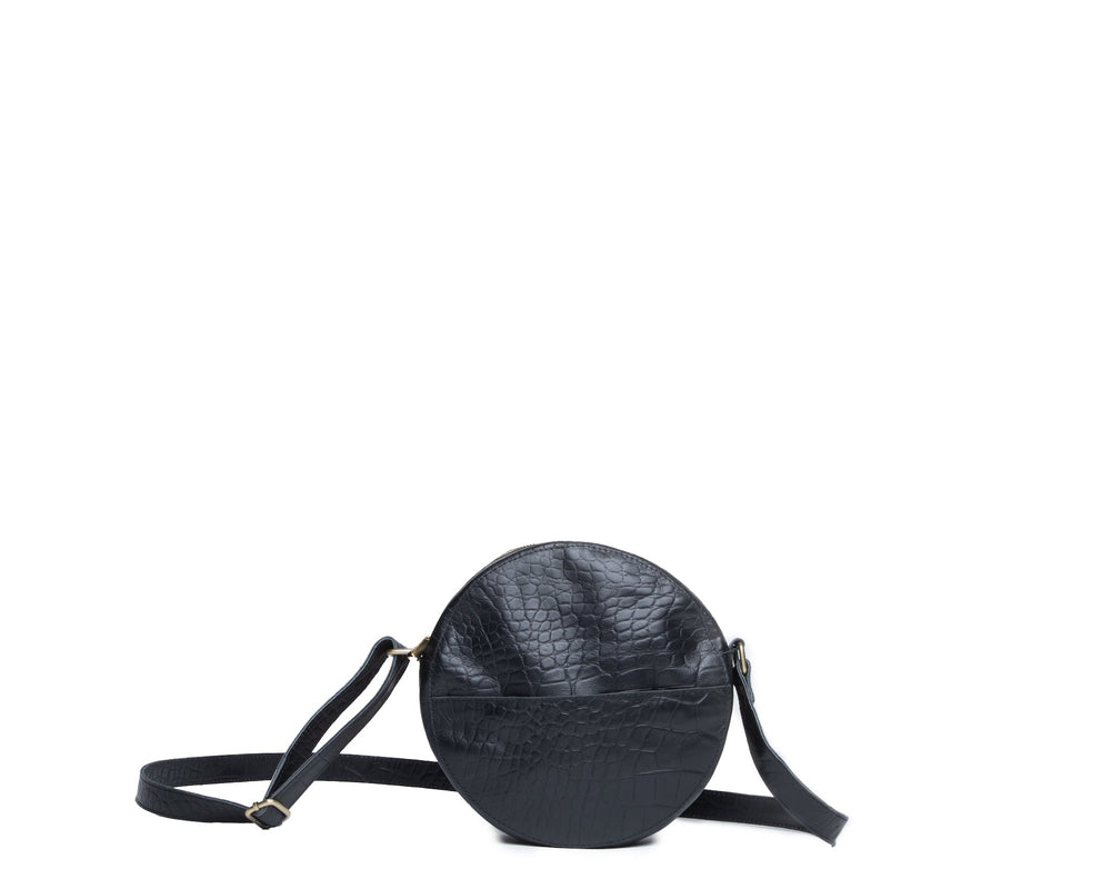 UnoEth Zuri Leather Circle Bag