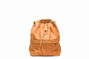 SAMPLE SALE - Enku Leather Backpack - Walnut