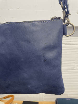 SAMPLE SALE - Amara Leather Crossbody - Nile Blue
