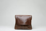 SAMPLE SALE - Telak Leather Messenger Bag - Almond Brown