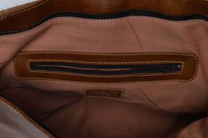 Telak Leather Messenger Bag - Walnut - UnoEth