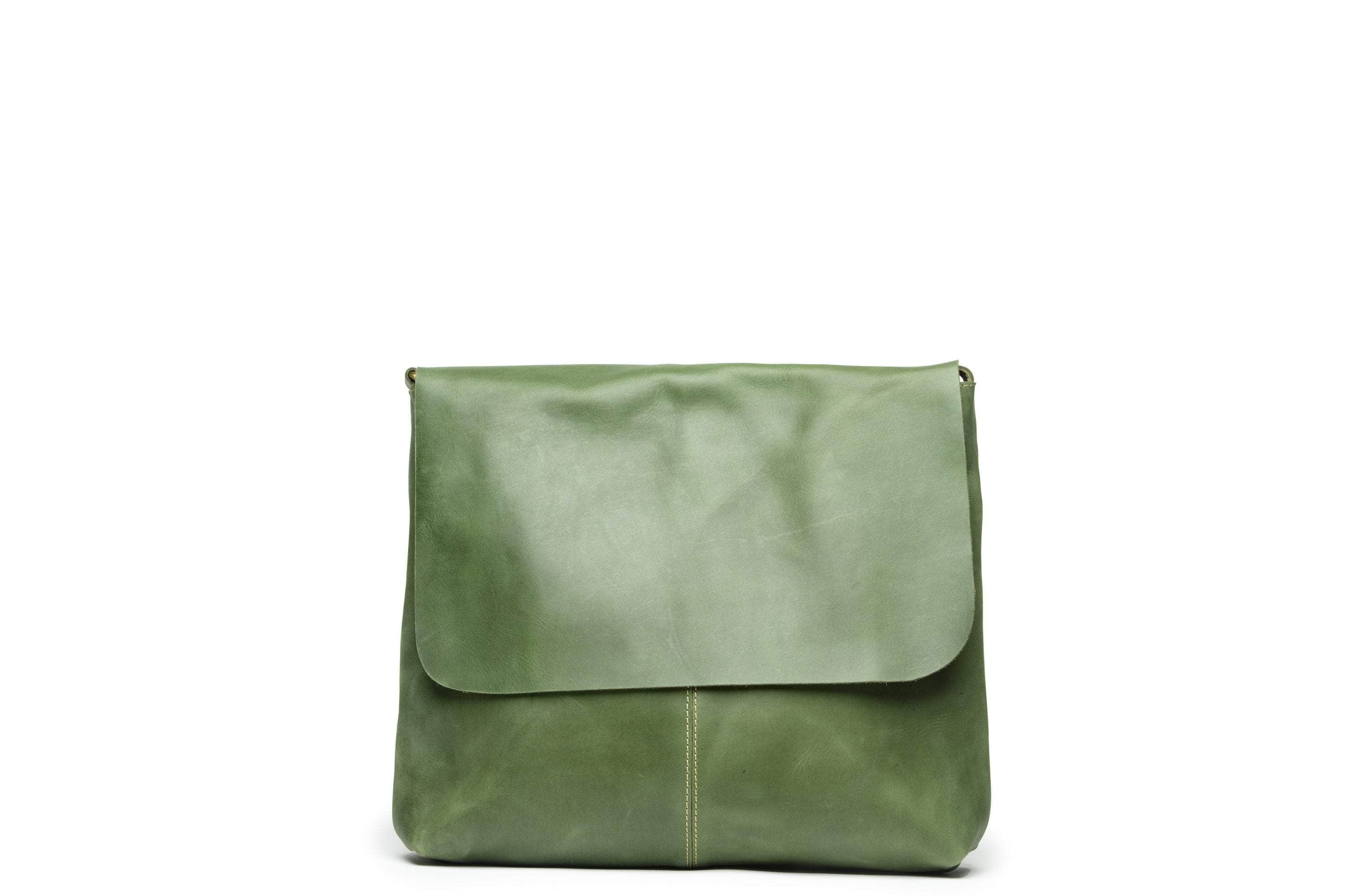 Telak Leather Messenger Bag - Forest Green – UnoEth