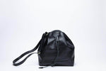 Konjo Leather Bucket Bag - Black
