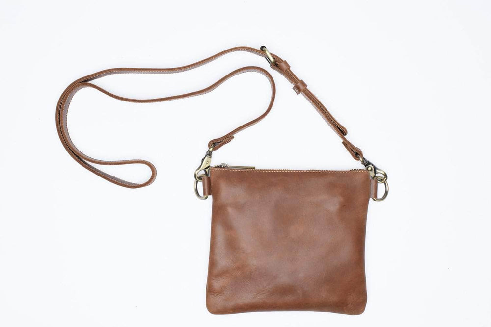 
            
                Load image into Gallery viewer, UnoEth Amara Leather Crossbody - Almond Brown - Handmade in Ethiopia
            
        