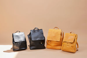 
            
                Load image into Gallery viewer, UnoEth Mini Enku Leather Backpack - Handmade in Ethiopia
            
        